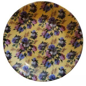 Style By Lava Teacup Saucer Yellow Floral Gold Trim